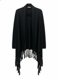 Brandy Melville black fringe cardigan