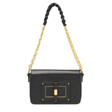 Tom Ford Black Leather Small Natalia Shoulder Bag