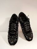 TORY BURCH SCARLETT RUNNER VELVET/ EMBELLISHMENT Sneakers