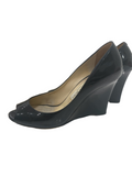 Jimmy Choo black patent wedges