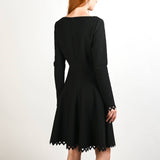 Alaïa black midi dress