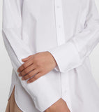 Valentino white flower detail button-up shirt