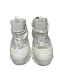 Burberry White Mesh and Leather Arthur Low Top Sneakers