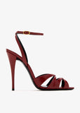 Saint Laurent Red Chandelle 110 Sandals New