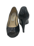 Jimmy Choo black patent wedges