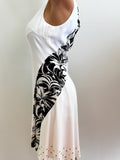 Versace Vintage white printed dress