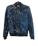 Cream & Rouge blue sequin jacket