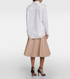 Valentino white flower detail button-up shirt