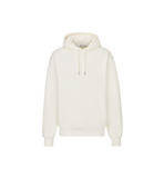 Dior White Oblique Relaxed-Fit Hooded Sweatshirt