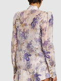 Zimmermann lilac floral print blouse