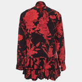 Valentino Garavani floral pleated mini dress