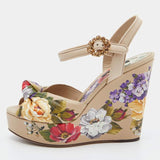 Dolce&Gabbana floral print wedges