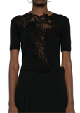 Ermanno Scervino black lace top
