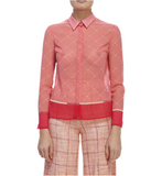 Elisabetta Franchi pink sheer bottom up top