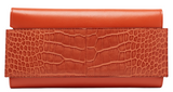 Hermes Sanguine matte Alligator and evercolor leather passant long wallet