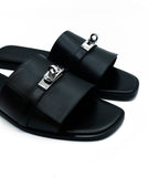 Hermes Gabriel sandals black