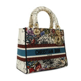 Christian Dior Multicolor Lady D-Lite Constellation Embroidery Medium Bag