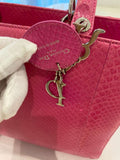Dior Lady Dior Pink snake skin Large bag