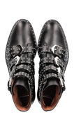 Givenchy Leather studded buckle ankle boots