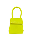Like New Rubeus Milano Neon Lime/yellow Lizard Liza mini Bag