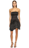 Tara Jarmon black strappless mini dress