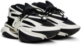 Balmain Black and White Unicorn Low-Top Sneakers