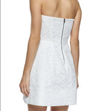 Alice + Olivia white lace cotton dress