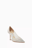 Jimmy Choo Love 85 Crystal Embellished Mesh Pumps