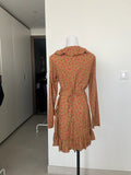 Madi With Love brown wrap around Dress