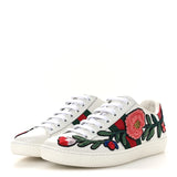 Gucci Ace embroidered floral snakers low top