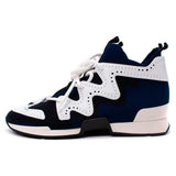Hermes Navy Action Sneakers