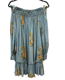 Alexander McQueen Blue Floral Knee-length Dress