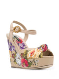 Dolce&Gabbana floral print wedges