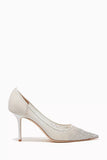 Jimmy Choo Love 85 Crystal Embellished Mesh Pumps