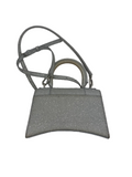 Balenciaga Hourglass silver sparkle bag