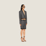 Miu miu Grisaille Single Breasted Jacket