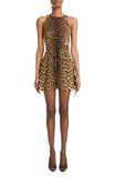 Saint Laurent leopard print mini dress