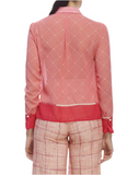 Elisabetta Franchi pink sheer bottom up top