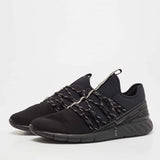 Louis Vuitton Black Mesh and Fabric Fastlane Sneakers