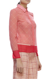 Elisabetta Franchi pink sheer bottom up top