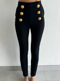 Balmain gold button Pants