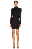 Isabel Marant black ruched dress