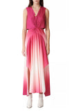Maje Resia Sleeveless Pink Ombre Maxi Dress