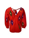 Aria Red Indi back tie top