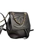 Chanel Lambskin Black  Backpack Like New