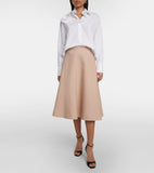 Valentino white flower detail button-up shirt