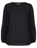 Liz Jordan Pleated Sleeve Blouse