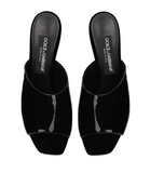 Dolce & Gabbana Crossover logo hell black mules