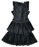 Maje Remony Leather Black Dress