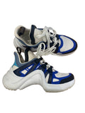 Louis Vuitton LV Archlight sneakers white blue and black